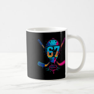 Hockey-Eiscreme-Tropfen Nummer 67 Spieler 67. Gebu Kaffeetasse