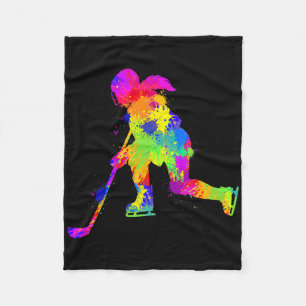 Hockey Eishockey Mädchen Frauen Jugend Kinder (1)  Fleecedecke