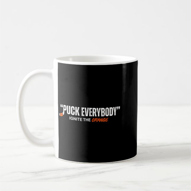 Hockey Enforcer Orange 2 Kaffeetasse (Links)