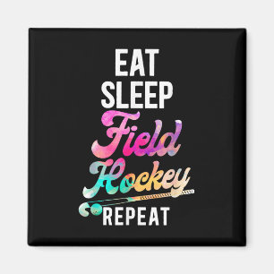 Hockey Essen Schlafen Hockey Wiederholen _1 Magnet