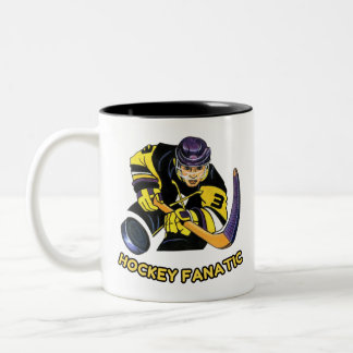 Hockey-Fanatic-Tasse - Bestes Geschenk für Hockey- Zweifarbige Tasse