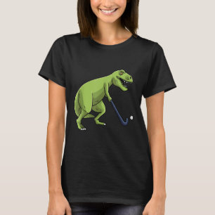 Hockey-Feld-Dinosaurier-T-Rex-Spieler-Männer-Fraue T-Shirt