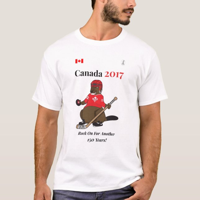 Hockey-Felsen Kanadas 150 im Jahre 2017 an T-Shirt (Vorderseite)
