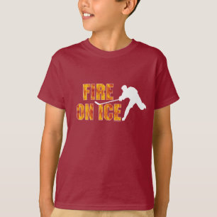 Hockey Feuer auf dem Eis T-Shirt