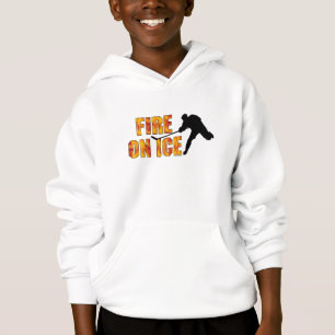 Hockey-Feuer auf Eis Hoodie