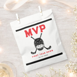 Hockey First Year Down Favor Bag – 1st Birthday  Geschenktütchen