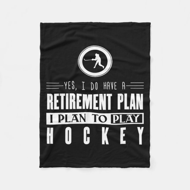 Hockey Fleecedecke (Vorderseite)