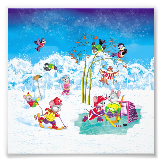 Hockey Fotodruck (Vorne)