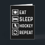 Hockey Funny Ice Hockey Spieler Field Geschenk Ide Karte<br><div class="desc">Eine tolle Geschenkidee für einen Geburtstag oder Weihnachten. Das perfekte Geschenk für Hockeyspieler und Eishockeyspieler.</div>
