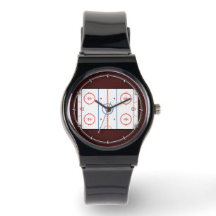 Hockey Game Companion Rink Diagramm Armbanduhr