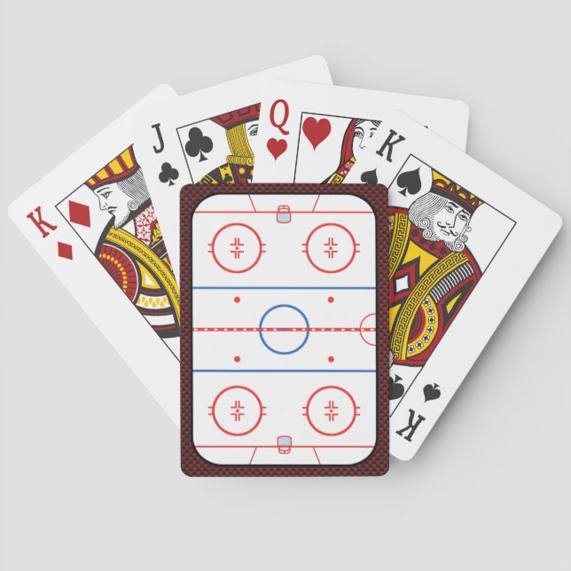 Hockey Game Companion Rink Diagramm Spielkarten (Rückseite)