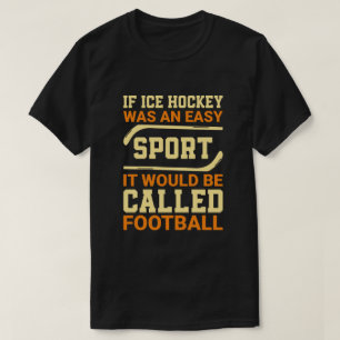 Hockey gegen Fußball T-Shirt