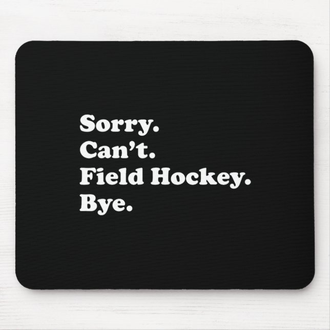 Hockey-Geschenk für Männer Frauen Jungen oder Mädc Mousepad (Vorne)