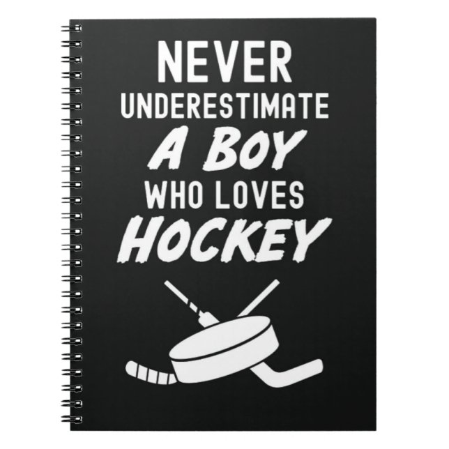 Hockey Geschenke für Jungs Kinder Kinderschule Notizblock (Vorderseite)
