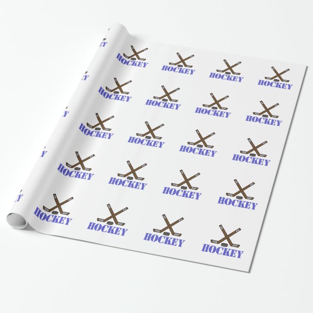 Hockey Geschenkpapier (Ungerollt)