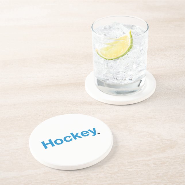 Hockey Getränkeuntersetzer (Seite)