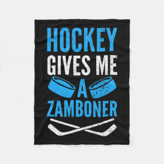 Hockey gibt mir einen Zamboner Fleecedecke