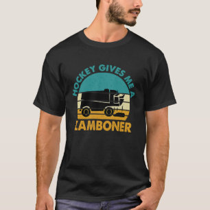 Hockey gibt mir einen Zamboner Funny Hockey Retro T-Shirt
