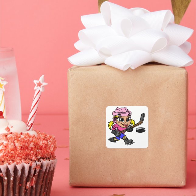 Hockey Girl 3 Sticker (Party)
