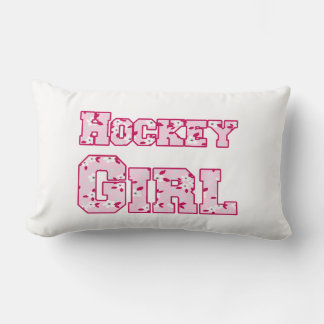 Hockey Girl Pink Floral Lendenkissen