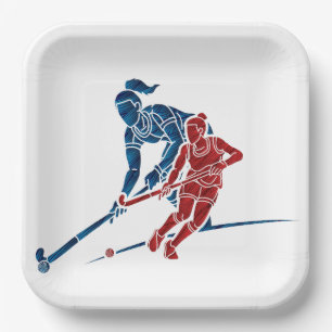 Hockey-Girls Pappteller