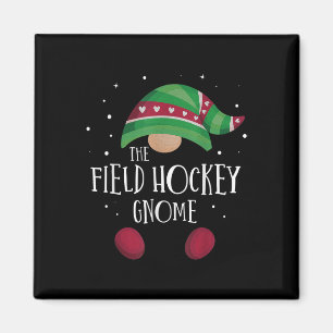 Hockey-Gnom-Familie passende Weihnachtspyjama Magnet