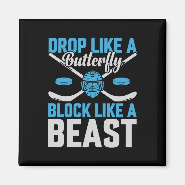 Hockey-Goal-Block wie eine Bestie Magnet (Vorne)