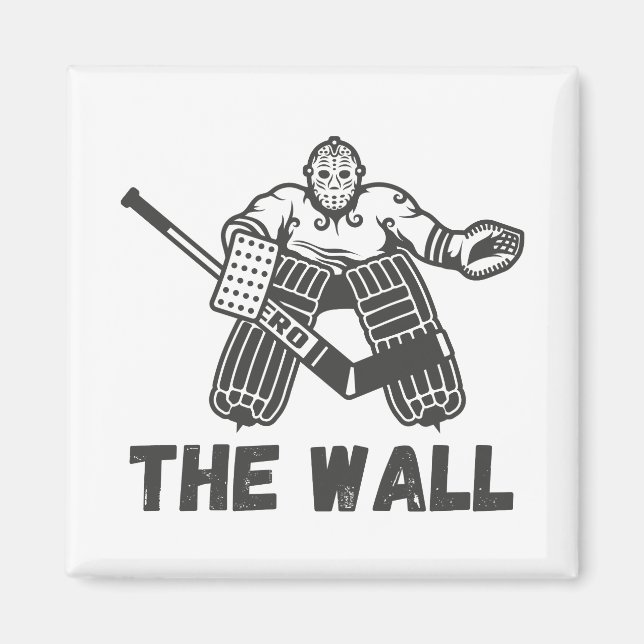 Hockey Goalie Die Mauer Magnet (Vorne)