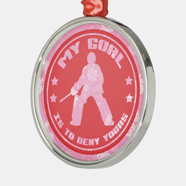 Hockey Goalie Holiday Ornament (Links)