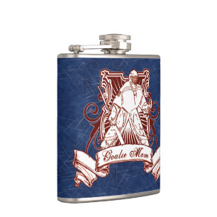 Hockey Goalie Mama Hip Flask, Eisuntergrund Flachmann