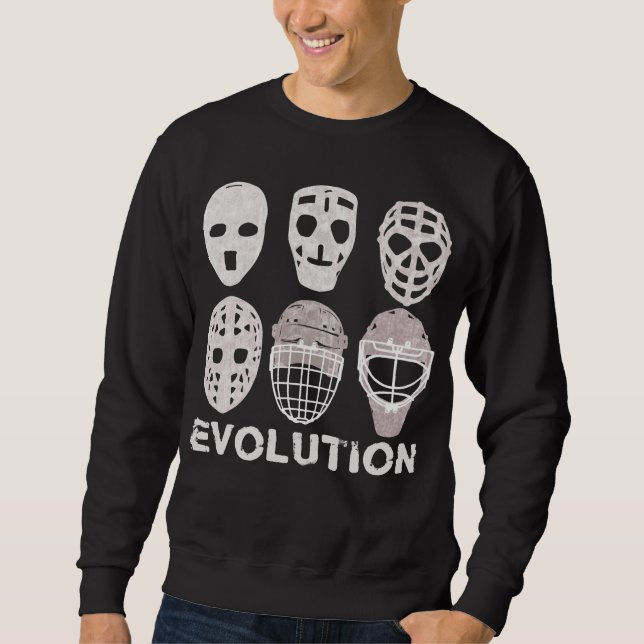Hockey Goalie Mask Evolution Sweatshirt (Vorderseite)