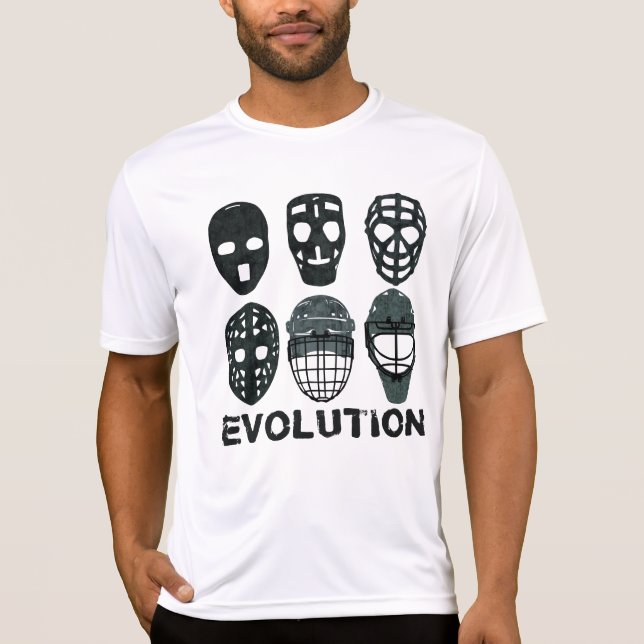 Hockey Goalie Mask Evolution T-Shirt (Vorderseite)