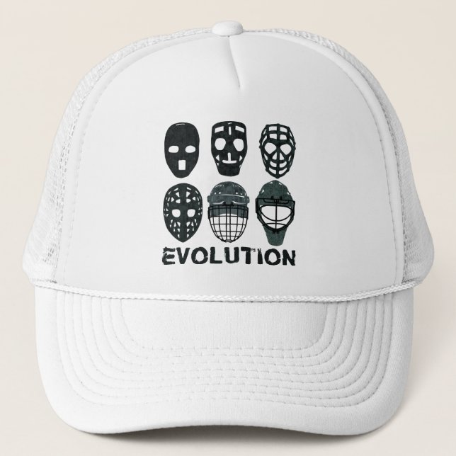Hockey Goalie Mask Evolution Truckerkappe (Vorderseite)