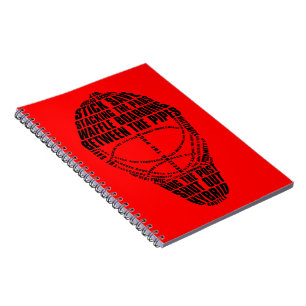 Hockey Goalie Mask Notebook Notizblock