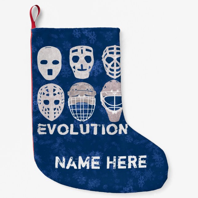 Hockey Goalie Masken Evolution Weihnachten Strumpf Kleiner Weihnachtsstrumpf (Vorderseite)