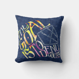 Hockey Goalie My Goal Typografy Kissen