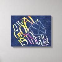 Hockey Goalie My Goal Typografy
