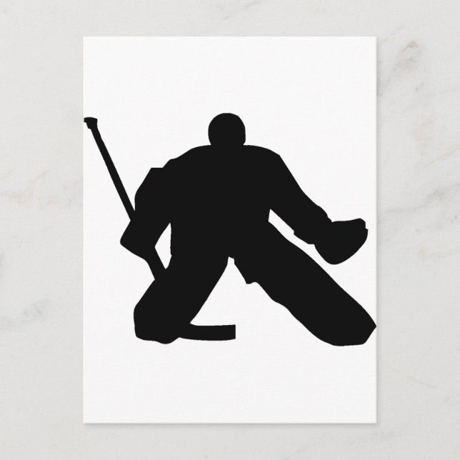 Hockey - Goalie Postkarte (Vorderseite)