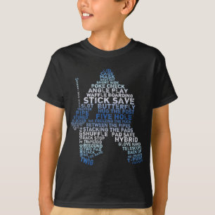 Hockey Goalie Text T - Shirt