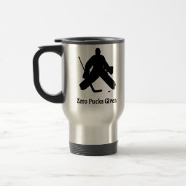 Hockey Goalie Zero Pucks gegeben Reisebecher