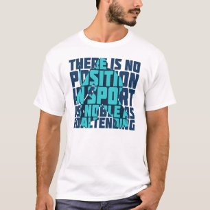 Hockey-Goalie-Zitat mit Name und Nummer T-Shirt