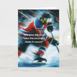 Hockey Grußkarte Breakaway Geburtstag! Karte