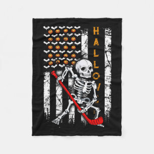 Hockey Halloween-Flagge Fleecedecke