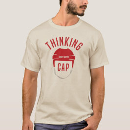 Hockey Helmet Thinking Cap T-Shirt