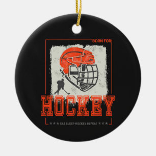 Hockey Helmet Vintag Player Game Trainer oder Trai Keramik Ornament