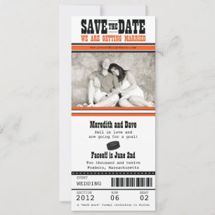Hockey-Hochzeit Sichern Sie das Datum Save The Date
