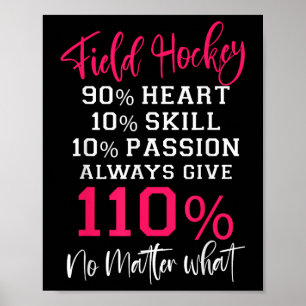 Hockey Hockey 90% Herz 10% Geschick 10% Poster