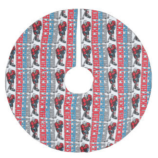 Hockey, Hockey, Hockey Polyester Weihnachtsbaumdecke