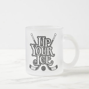 Hockey (Hockey) Mattierte Glass Coffee Tasse