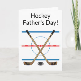 Hockey-Hockey-Sticks des Vaters im Zentrum Karte